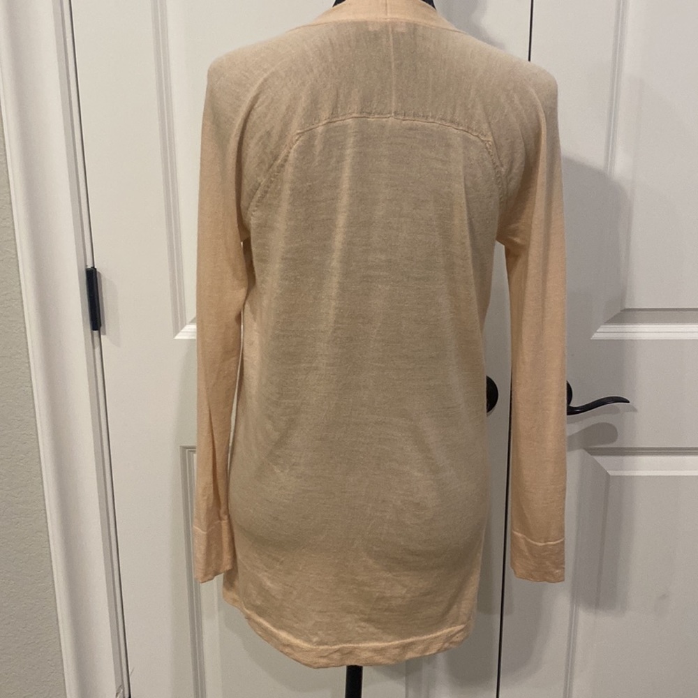 Eileen Fisher 100% Merino Wool Light pink/blush Cardigan with Pockets and Button - Picture 6 of 10